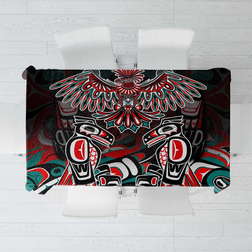 Eagle of Haida Gwaii Canada Tablecloth Indigenous Art Thunderbird