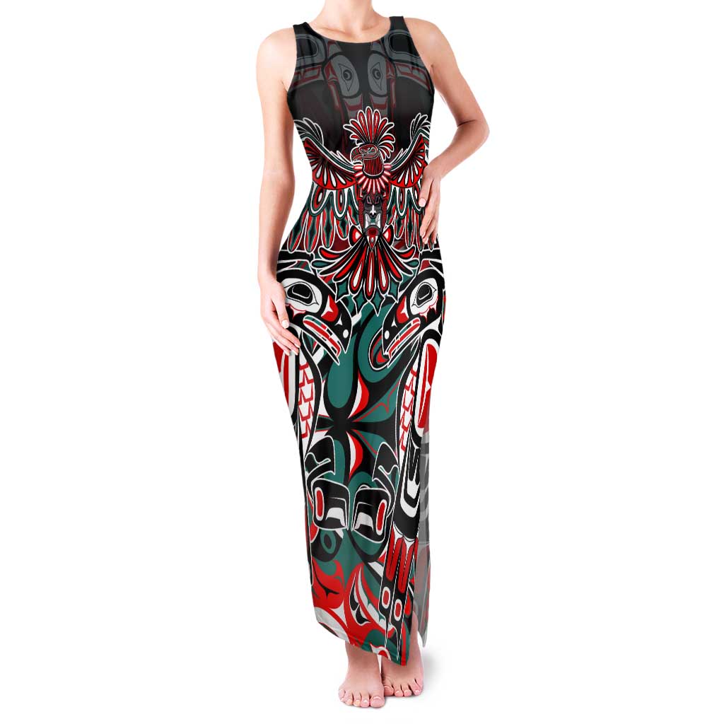 Eagle of Haida Gwaii Canada Tank Maxi Dress Indigenous Art Thunderbird