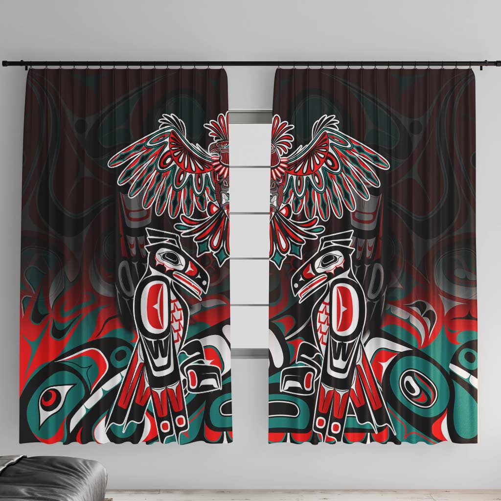 Eagle of Haida Gwaii Canada Window Curtain Indigenous Art Thunderbird