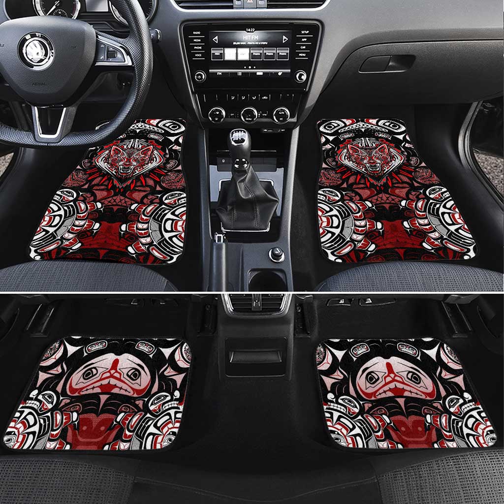 Haida Wolf Car Mats Canada Indigenous Art