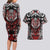 Haida Wolf Couples Matching Long Sleeve Bodycon Dress and Hawaiian Shirt Canada Indigenous Art