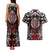 Haida Wolf Couples Matching Tank Maxi Dress and Hawaiian Shirt Canada Indigenous Art