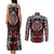 Haida Wolf Couples Matching Tank Maxi Dress and Long Sleeve Button Shirt Canada Indigenous Art