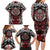 Haida Wolf Family Matching Long Sleeve Bodycon Dress and Hawaiian Shirt Canada Indigenous Art