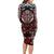 Haida Wolf Family Matching Long Sleeve Bodycon Dress and Hawaiian Shirt Canada Indigenous Art