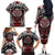 Haida Wolf Family Matching Off The Shoulder Long Sleeve Dress and Hawaiian Shirt Canada Indigenous Art