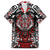 Haida Wolf Family Matching Off The Shoulder Long Sleeve Dress and Hawaiian Shirt Canada Indigenous Art