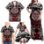 Haida Wolf Family Matching Off Shoulder Maxi Dress and Hawaiian Shirt Canada Indigenous Art