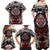 Haida Wolf Family Matching Off Shoulder Maxi Dress and Hawaiian Shirt Canada Indigenous Art