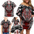 Haida Wolf Family Matching Off Shoulder Short Dress and Hawaiian Shirt Canada Indigenous Art