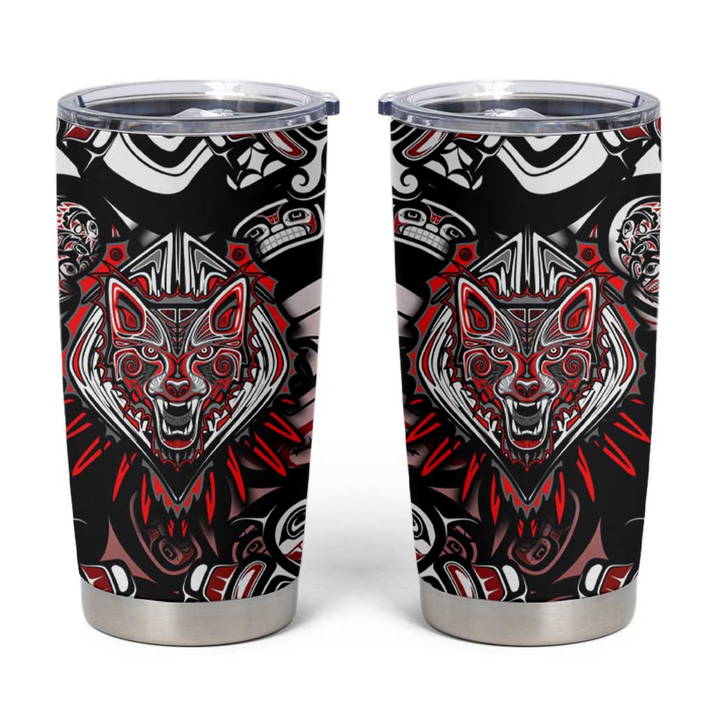 Haida Wolf Tumbler Cup Canada Indigenous Art