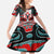 Canada Coat of Arms Haida Family Matching Long Sleeve Bodycon Dress and Hawaiian Shirt Maple Leaf Flag Indigenous Art