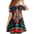 Canada Coat of Arms Haida Family Matching Long Sleeve Bodycon Dress and Hawaiian Shirt Maple Leaf Flag Indigenous Art