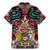 Canada Coat of Arms Haida Family Matching Mermaid Dress and Hawaiian Shirt Maple Leaf Flag Indigenous Art