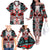 Canada Coat of Arms Haida Family Matching Off The Shoulder Long Sleeve Dress and Hawaiian Shirt Maple Leaf Flag Indigenous Art