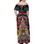 Canada Coat of Arms Haida Family Matching Off Shoulder Maxi Dress and Hawaiian Shirt Maple Leaf Flag Indigenous Art