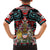 Canada Coat of Arms Haida Family Matching Off Shoulder Short Dress and Hawaiian Shirt Maple Leaf Flag Indigenous Art