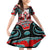 Canada Coat of Arms Haida Family Matching Off Shoulder Short Dress and Hawaiian Shirt Maple Leaf Flag Indigenous Art