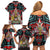 Canada Coat of Arms Haida Family Matching Off Shoulder Short Dress and Hawaiian Shirt Maple Leaf Flag Indigenous Art