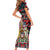 Canada Coat of Arms Haida Family Matching Short Sleeve Bodycon Dress and Hawaiian Shirt Maple Leaf Flag Indigenous Art