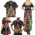 Canada Coat of Arms Haida Family Matching Summer Maxi Dress and Hawaiian Shirt Maple Leaf Flag Indigenous Art