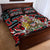 Canada Coat of Arms Haida Quilt Bed Set Maple Leaf Flag Indigenous Art