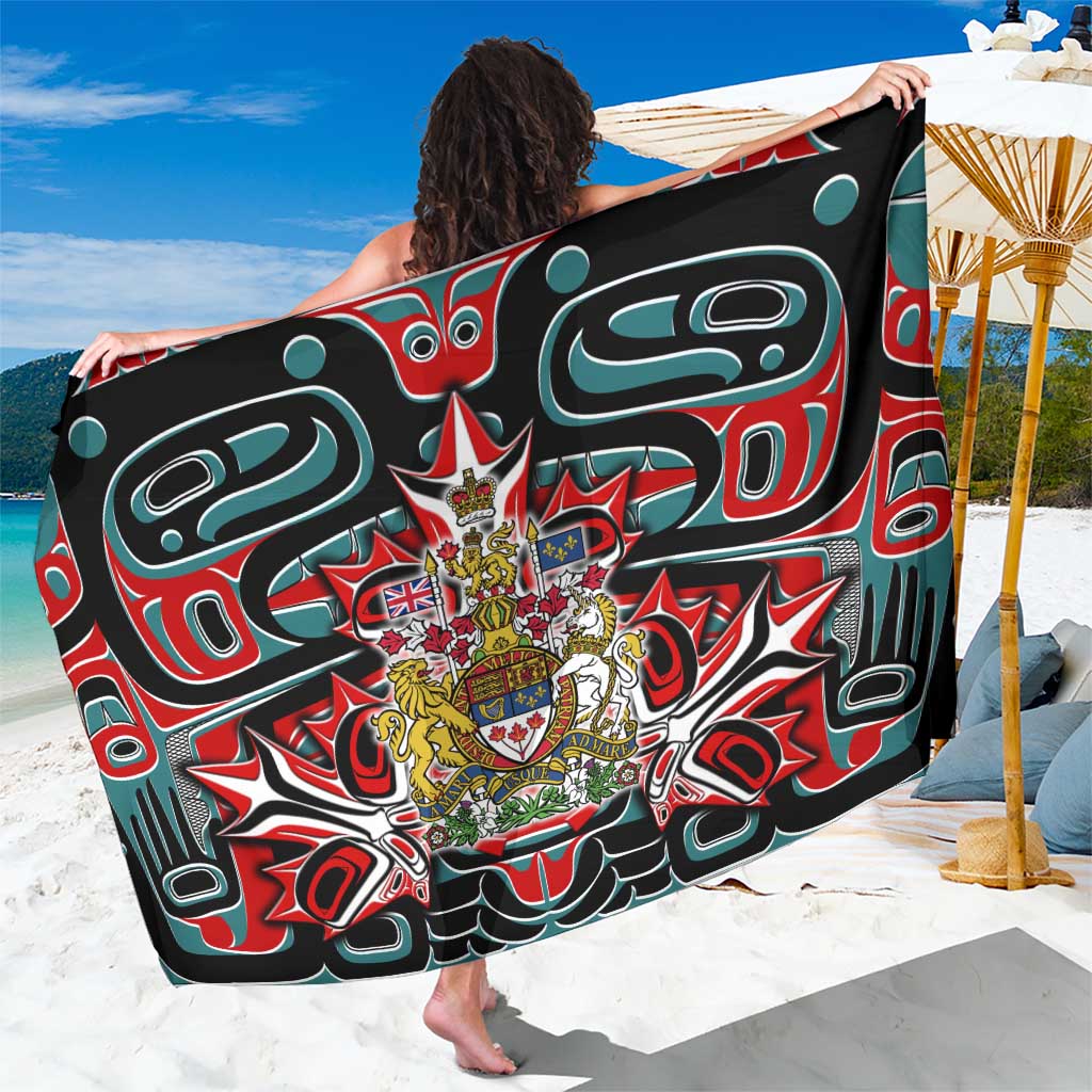 Canada Coat of Arms Haida Sarong Maple Leaf Flag Indigenous Art