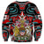 Canada Coat of Arms Haida Sweatshirt Maple Leaf Flag Indigenous Art