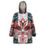 Canada Coat of Arms Haida Wearable Blanket Hoodie Maple Leaf Flag Indigenous Art