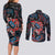 Haida Native Art Fish Couples Matching Long Sleeve Bodycon Dress and Long Sleeve Button Shirt Canada Indigenous Art