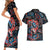 Haida Native Art Fish Couples Matching Short Sleeve Bodycon Dress and Hawaiian Shirt Canada Indigenous Art