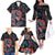 Haida Native Art Fish Family Matching Off The Shoulder Long Sleeve Dress and Hawaiian Shirt Canada Indigenous Art