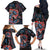 Haida Native Art Fish Family Matching Off The Shoulder Long Sleeve Dress and Hawaiian Shirt Canada Indigenous Art