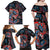 Haida Native Art Fish Family Matching Off Shoulder Maxi Dress and Hawaiian Shirt Canada Indigenous Art