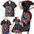 Haida Native Art Fish Family Matching Short Sleeve Bodycon Dress and Hawaiian Shirt Canada Indigenous Art