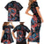 Haida Native Art Fish Family Matching Short Sleeve Bodycon Dress and Hawaiian Shirt Canada Indigenous Art