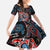 Haida Native Art Fish Kid Short Sleeve Dress Canada Indigenous Art