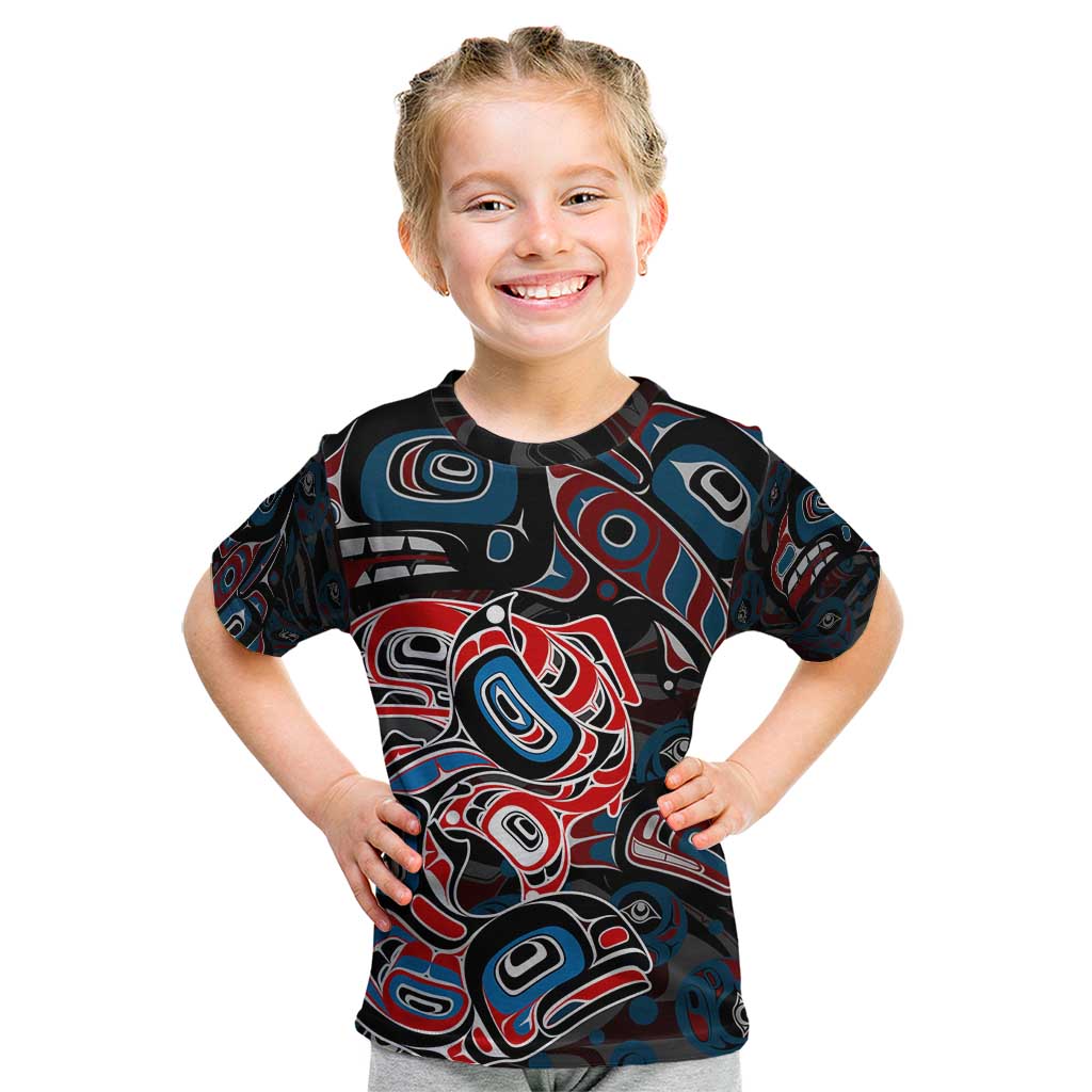 Haida Native Art Fish Kid T Shirt Canada Indigenous Art