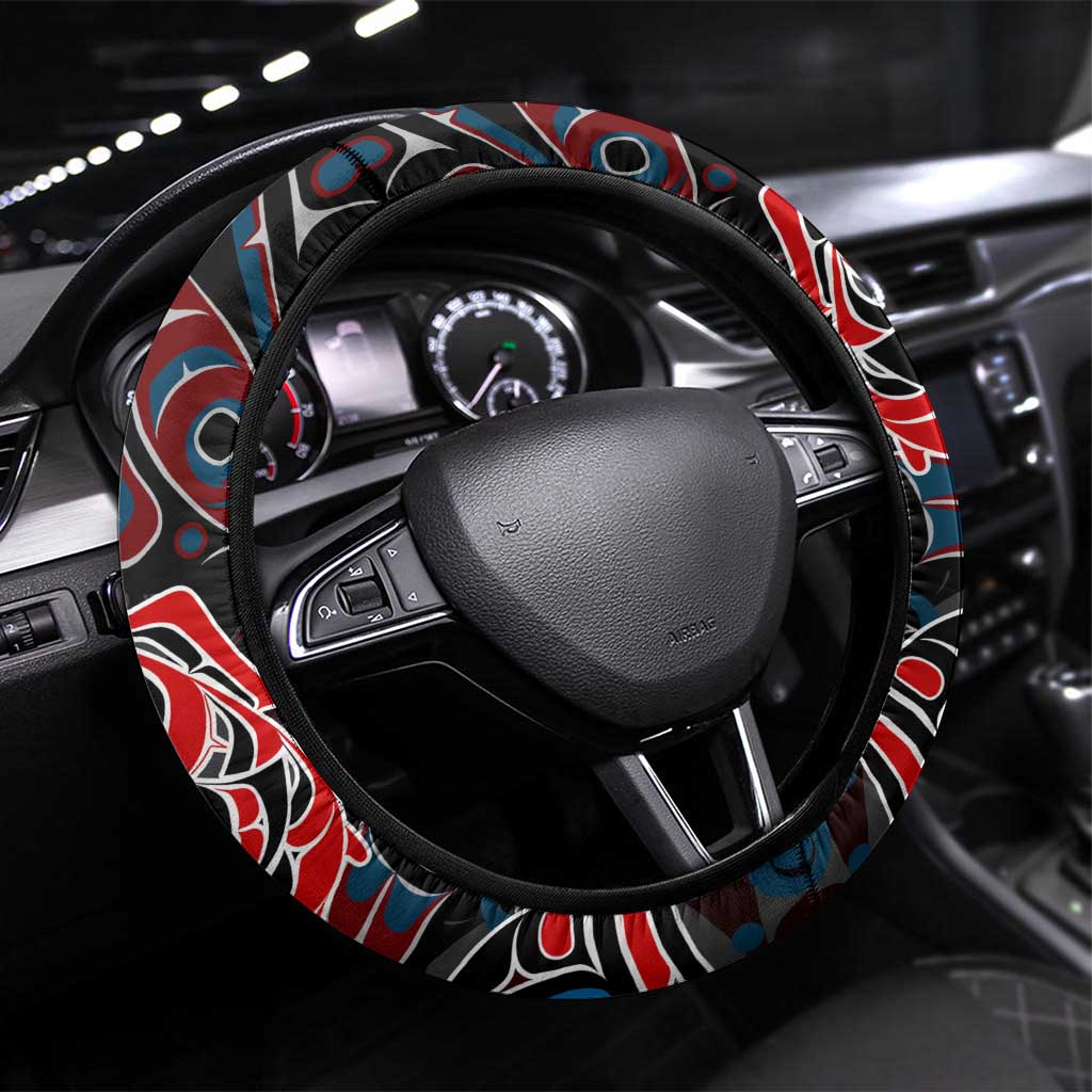 Haida Native Art Fish Steering Wheel Cover Canada Indigenous Art