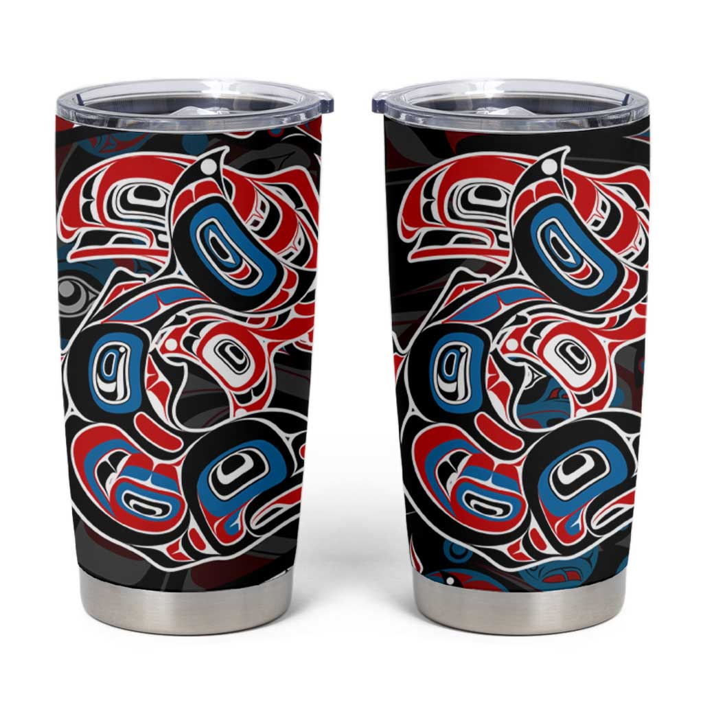 Haida Native Art Fish Tumbler Cup Canada Indigenous Art