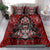 Haida Tribal Skull Canada Bedding Set Indigenous Warrior Totem