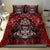 Haida Tribal Skull Canada Bedding Set Indigenous Warrior Totem