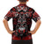 Haida Tribal Skull Canada Family Matching Long Sleeve Bodycon Dress and Hawaiian Shirt Indigenous Warrior Totem