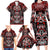 Haida Tribal Skull Canada Family Matching Long Sleeve Bodycon Dress and Hawaiian Shirt Indigenous Warrior Totem