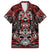 Haida Tribal Skull Canada Family Matching Long Sleeve Bodycon Dress and Hawaiian Shirt Indigenous Warrior Totem