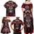 Haida Tribal Skull Canada Family Matching Off Shoulder Maxi Dress and Hawaiian Shirt Indigenous Warrior Totem