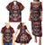 Haida Tribal Skull Canada Family Matching Puletasi and Hawaiian Shirt Indigenous Warrior Totem