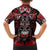 Haida Tribal Skull Canada Family Matching Short Sleeve Bodycon Dress and Hawaiian Shirt Indigenous Warrior Totem