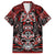 Haida Tribal Skull Canada Family Matching Short Sleeve Bodycon Dress and Hawaiian Shirt Indigenous Warrior Totem