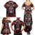 Haida Tribal Skull Canada Family Matching Summer Maxi Dress and Hawaiian Shirt Indigenous Warrior Totem